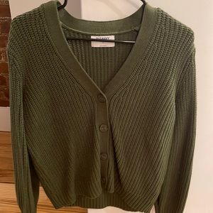 Olive green old navy cardigan